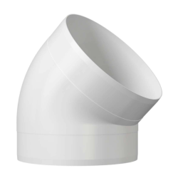 Колено круглое 45°