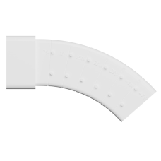 Колено вертикальное разноугловое 110х55 мм																					